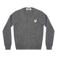 (WMNS) COMME des GARCONS PLAY Cardigan White Emblem 'Grey' AZ-N065-051-1