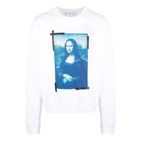 قميص إليزابيث رجالي بأكمام طويلة مطبوع عليه Off-White باللون الأبيض OMBA058C99FLE0030145