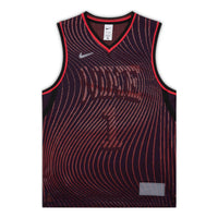 قميص كرة السلة Nike Dri-fit Adv Innovation "أحمر وأسود" DH7135-410
