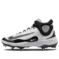 حذاء Nike Alpha Huarache Elite 4 Mid باللون الأبيض والأسود FD2744-107