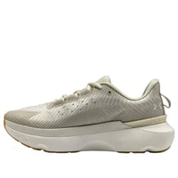 (WMNS) حذاء HOVR Infinite Pro من Under Armour باللون الأبيض الطيني والكوارتز 3027200-200