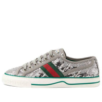 (WMNS) Gucci Tennis 1977 'Sequin - Silver' 646438-2MO10-8161