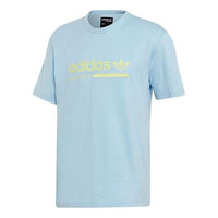 تيشيرت رياضي بشعار adidas originals برقبة دائرية وأكمام قصيرة، أزرق DV1929