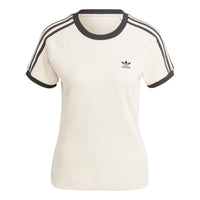 (WMNS) adidas 3-Stripes Slim T-Shirt 'Off White' IC5463