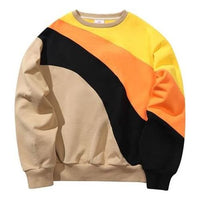 Li-Ning 2019 New York Fashion Week Contrasting Colors Pullover 'Beige Orange Black' AWDP727-2