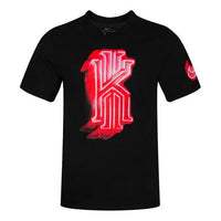تيشيرت Nike DRI-FIT Kyrie Irving الرياضي المطبوع بأكمام قصيرة "أسود" BV8321-010
