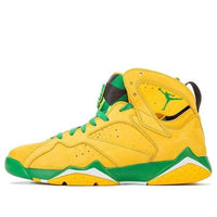 حذاء Air Jordan 7 Oregon Ducks PE "Yellow Green" AT3375-300