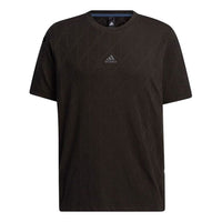 adidas Th Tee Techjaq Casual Sports Breathable Short Sleeve Black GP1010