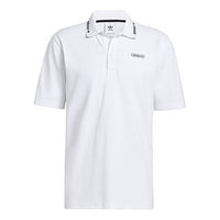 adidas originals Logo Athleisure Casual Sports Short Sleeve Polo Shirt White GN3835