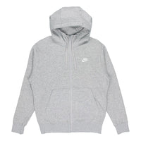 هودي Nike Sportswear Club French Terry Full House باللون الرمادي 804392-063
