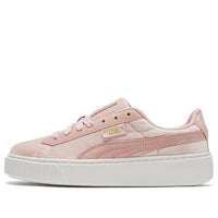 (WMNS) حذاء PUMA الرياضي ذو النعل المخملي باللون الوردي/الأبيض 373935-02