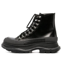 (WMNS) Alexander McQueen Tread Slick Boots 'Black Silver' 733063WHSWY1090