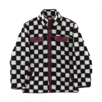 (WMNS) Vans Casual Polar Fleece Sports Jacket Black White Colorblock  VN0A5LJ3705