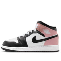 (GS) حذاء Air Jordan 1 Mid "White Rust Pink" DQ8423-100