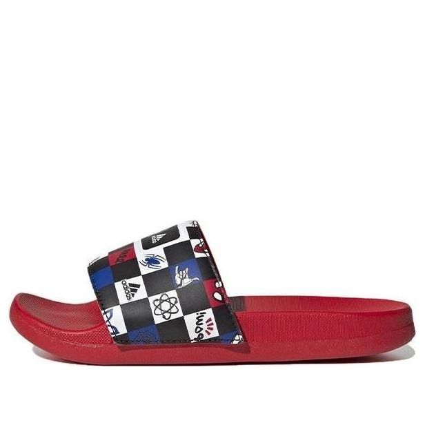 (GS) adidas Adilette Comfort Slide x Disney 'Spider-Man Checkerboard' HP7758