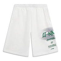 Li-Ning Anything Is Possible Graphic Loose Fit Shorts 'White' AKST591-1