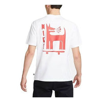 تيشيرت Nike SB Back Print "أبيض" DQ1857-100
