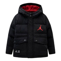 (GS) جاكيت Air Jordan Puffer Hooded Jacket 'Bred' JD2342014GS-001