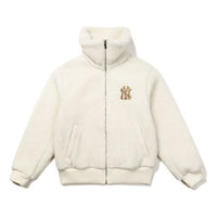 جاكيت صوف MLB New York Yankees Lambs للجنسين باللون الأبيض 31JPF4061-50I