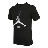 حذاء Air Jordan Jumpmanteecrew رياضي كاجوال قابل للتنفس مطبوع بأكمام قصيرة أسود DO8905-010