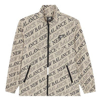 New Balance Logo Print Hooded Jacket Asia Sizing 'Beige Black' 5AC2U123-BEI
