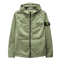 STONE ISLAND Supima Cotton Twill Stretch Hooded Jacket 'Sage' 781543310-V0055