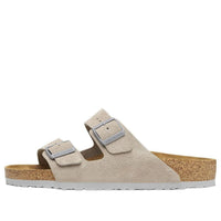 Birkenstock Arizona Suede Leather Sandals 'Stone Coin' 1027749
