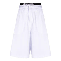 Balenciaga Technical-Mesh Jersey Swim Shorts 'White' 6983174C0B49000