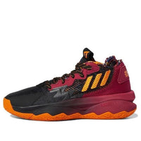 (GS) adidas Dame 8 J أسود أحمر GW3862