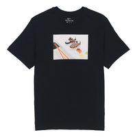 Nike Printing Sports Round Neck Short Sleeve Black DD1327-010