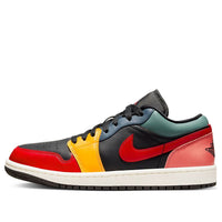 (WMNS) حذاء Air Jordan 1 Low SE "أسود متعدد الألوان" DN3739-060