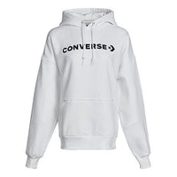 Converse Classic Logo Athleisure Casual Sports Fleece Lined Hoodie White 10021657-A02
