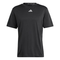 تيشيرت adidas HIIT Workout 3-Stripes، مقاسات آسيا، أسود، IL7128
