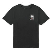 Men's Vans Casual Sports Skeleton Printing Short Sleeve Black VN0A48B2BLK