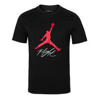 تيشيرت كرة السلة Air Jordan Flight AJ للرجال باللون الأسود AO0665-010