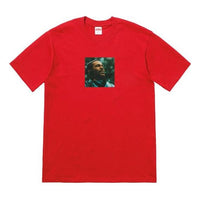 Supreme FW18 Marvin Gaye Tee Red Character Printing Short Sleeve Unisex SUP-FW18-1183