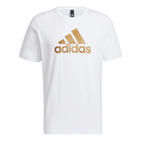 adidas Large Logo Printing Sports Short Sleeve White HE7431