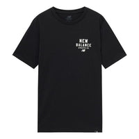 New Balance Round Neck Sports T-Shirt Asia Sizing 'Black White' MT31909-BK