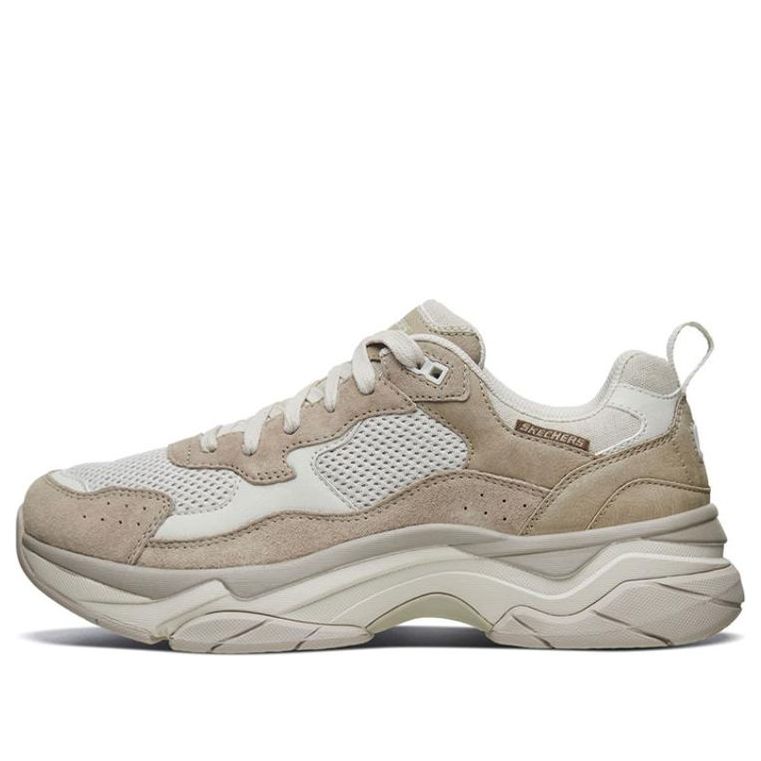 حذاء جري Skechers Staxed أبيض/بني 66089-LTGY