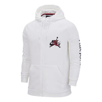 جاكيت Air Jordan رجالي بغطاء رأس وسحاب أبيض DH9507-100