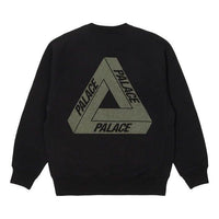 سترة Palace FW22 Tri-Ferg Slub Crew "أسود" P23CS139