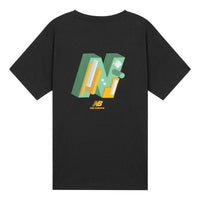 تي شيرت New Balance Classic Graphic Print "أسود وأخضر" AMT12366-BK