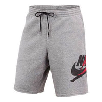 شورت رياضي لكرة السلة من Air Jordan Jumpman مطبوع عليه شعار Air Jordan Jumpman باللون الرمادي DH9509-091