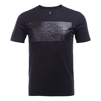 Air Jordan MENS Logo Print Crew-neck Short Sleeve Black 801055-010