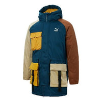 جاكيت PUMA Retro Block Down "أزرق أصفر بني" 534676-65