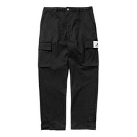 بنطال رياضي Air Jordan Solid Color Label Cargo للرجال باللون الأسود DQ7342-010
