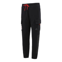 بنطلون رياضي كاجوال/بنطلون رجالي من adidas Cny Top Knpnt Side Pocket Cargo Lacing أسود اللون HC0254