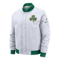 جاكيت كرة السلة Nike Boston Celtics المنسوج باللون الأبيض AH5271-100