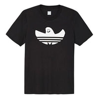 تي شيرت رياضي بأكمام قصيرة من adidas originals Solid Shmoo باللون الأسود DH3900