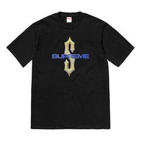 تيشيرت Supreme SS18 Diamonds بأكمام قصيرة مطبوع عليه ألماس أسود للجنسين SUP-SS18-0087
